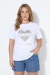 T-shirt, boxy fit, heart print, lettering