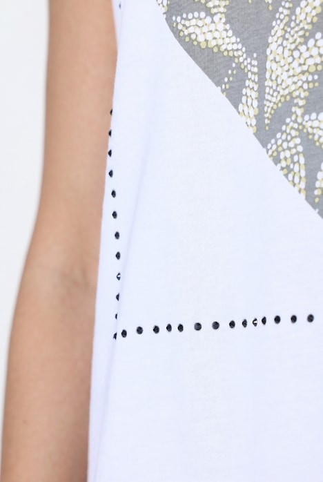 T-shirt, boxy fit, heart print, lettering
