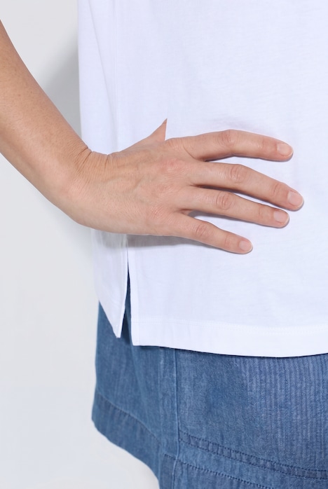 T-shirt, boxy fit, heart print, lettering
