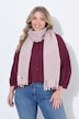 Scarf, heathered, fringing