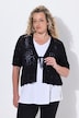Strickjacke, Straight Fit, Ajourstrick, Halbarm
