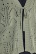 Strickjacke, Straight Fit, Ajourstrick, Halbarm