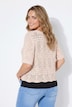 Strickjacke, Straight Fit, Ajourstrick, Halbarm