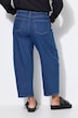 Barrel-jeans, vide ballonben, 5 lommer, elastisk linning