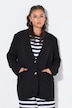 Oversize-Blazer, silberne Herz-Knöpfe, Komplettfutter