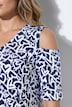 Cold-Shoulder-Shirt, A-Linie, Herzen