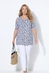 Cold-Shoulder-Shirt, A-Linie, Herzen