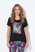Longshirt, A-Linie, Schmetterlinge, Zipfelsaum