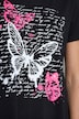 Longshirt, A-Linie, Schmetterlinge, Zipfelsaum
