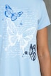 Longshirt, A-Linie, Schmetterlinge, Zipfelsaum