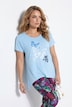 Longshirt, A-Linie, Schmetterlinge, Zipfelsaum