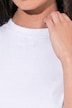 T-Shirt, Stehkragen, Halbarm