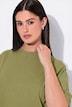 T-Shirt, Stehkragen, Halbarm