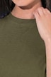 T-Shirt, Stehkragen, Halbarm