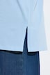T-Shirt, Stehkragen, Halbarm