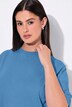 T-Shirt, Stehkragen, Halbarm