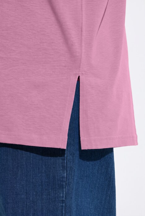 T-shirt col montant, manches courtes