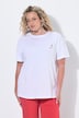 T-shirt, coupe Boxy Fit, imprimé piment au dos et perles fantaisie