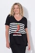 T-Shirt, A-Linie, Chili-Motiv, Glitzersteinchen