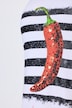 T-Shirt, A-Linie, Chili-Motiv, Glitzersteinchen