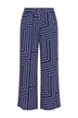 Geometric Print Elastic Waist Palazzo Pants