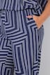 Palazzohose, Wide Legs, Grafikprint, Elastikbund
