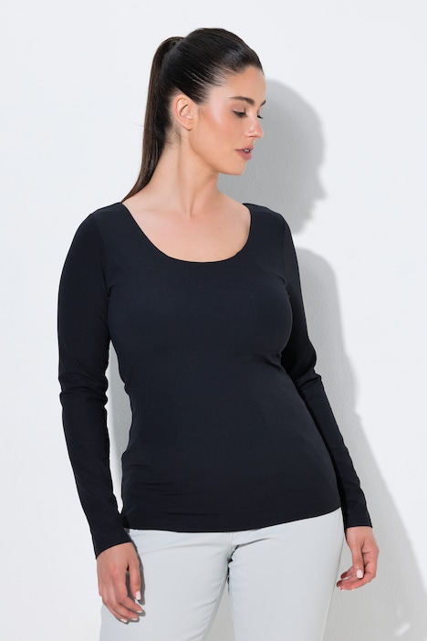 BH-Shirt, Slim, Rundhals, Langarm