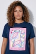 T-shirt, boxy fit, floral print
