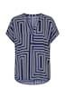 Blusenshirt, oversized, Print