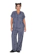 Blusenshirt, oversized, Print