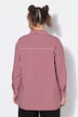 Stripete bluse, oversized, krepp, lange ermer