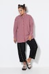 Stripete bluse, oversized, krepp, lange ermer