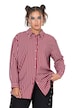 Streifenbluse, oversized, Krepp, Langarm