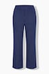 Nadelstreifen-Hose, Straight Wide Legs, Elastikbund