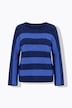 Pullover, Blockstreifen, Oversized, Rundhals, Langarm