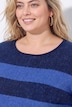 Pullover, Blockstreifen, Oversized, Rundhals, Langarm