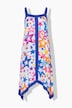 Viskose Kleid, ärmellose A-Linie, Sternenmuster, ⁠Angel of Style x MIAMODA