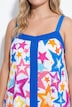 Viskose Kleid, ärmellose A-Linie, Sternenmuster, ⁠Angel of Style x MIAMODA