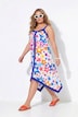 Viskose Kleid, ärmellose A-Linie, Sternenmuster, ⁠Angel of Style x MIAMODA