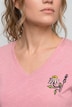 Eco Cotton Floral Embroidered Short Sleeve Tee