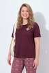 T-shirt, haft, okrągły dekolt, rękaw 1/2, bawełna organiczna