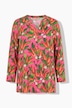 Blouse, A-lijn, bloemenpatroon met chilipepers