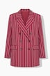 Nålestripet blazer, rett passform, dobbeltspent knappestolpe
