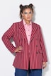 Nålestripet blazer, rett passform, dobbeltspent knappestolpe
