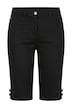 Berry denim Bermuda shorts, straight leg, 5 pocket, slit at hem