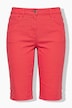 Berry denim Bermuda shorts, straight leg, 5 pocket, slit at hem