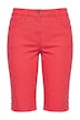 Berry denim Bermuda shorts, straight leg, 5 pocket, slit at hem