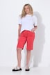 Berry denim Bermuda shorts, straight leg, 5 pocket, slit at hem