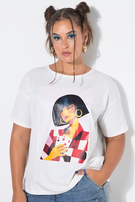 T-shirt, oversized model, luipaard