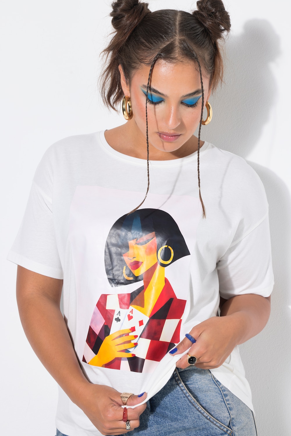 T-shirt, oversized model, luipaard